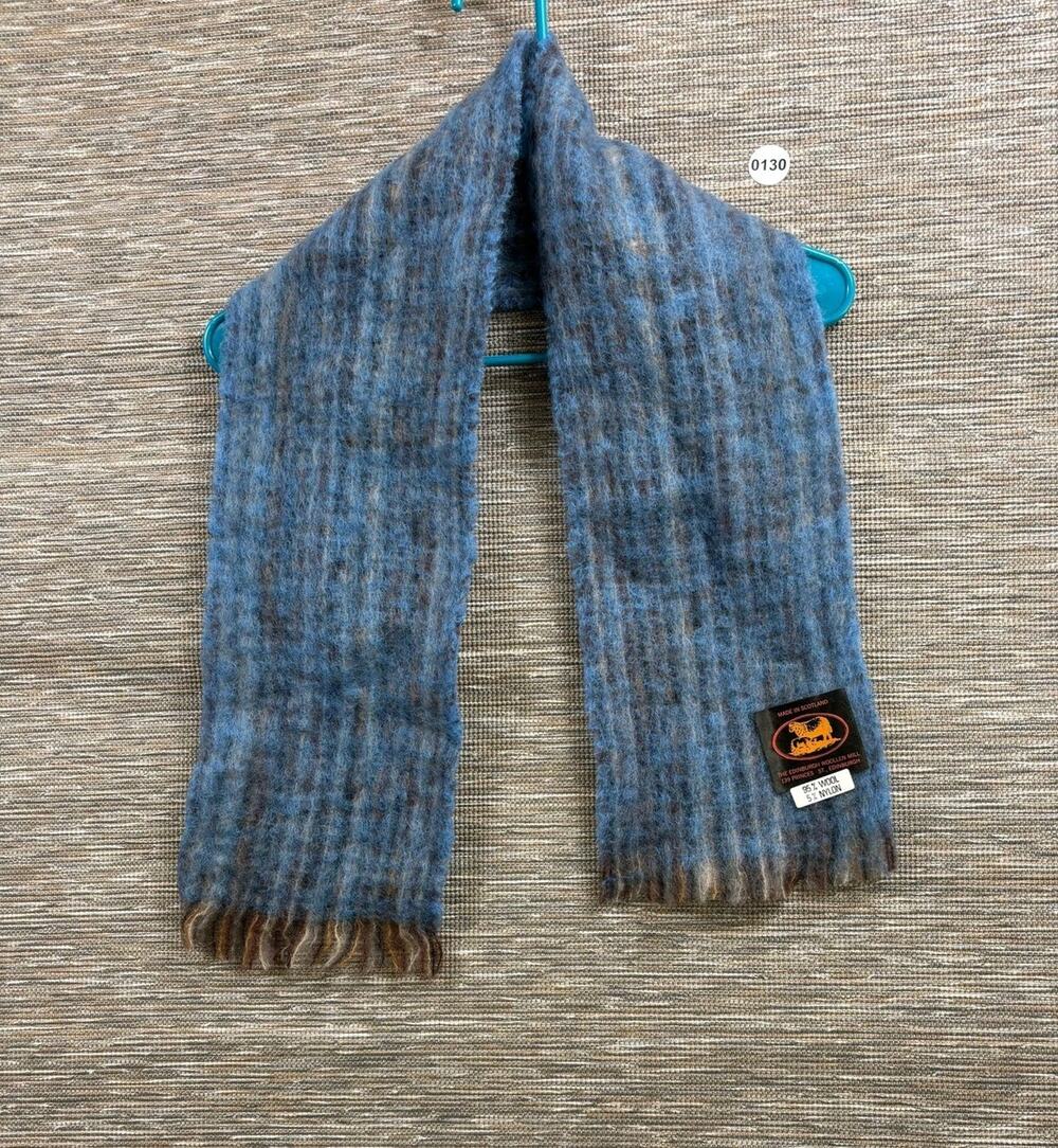 The Edinburgh Woollen Mill Scarf Womens One Size Plaid Wool Fringe Made Scotland